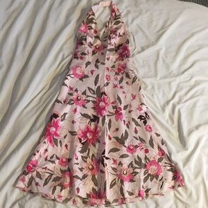 Floral halter dress